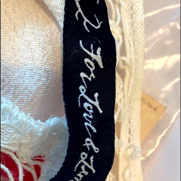 For Love and Lemons iconic white crochet Penelope dress -long flared sleeves NEW - Picture 4 of 15